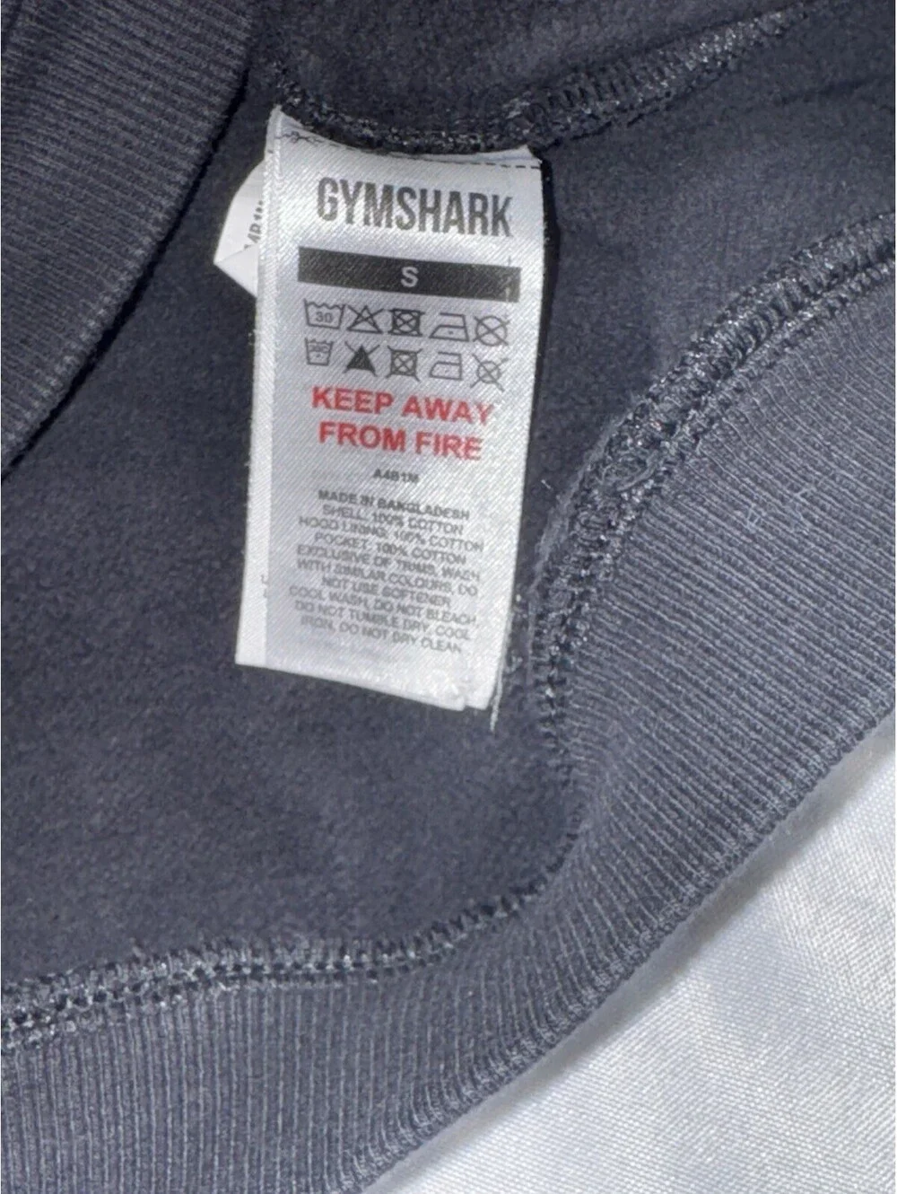NWOT Gymshark Numerals Hoodie - Black SMALL Brand New
